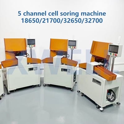 Schermo LCD della macchina di ordinamento automatico di 5 canali per le batterie al litio cilindriche