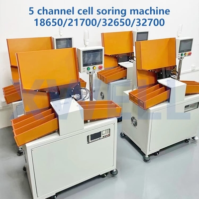Schermo LCD della macchina di ordinamento automatico di 5 canali per le batterie al litio cilindriche