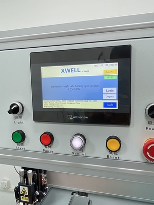 Singola macchina automatica laterale della saldatura a punti per la striscia cilindrica del nichel del pacchetto della batteria