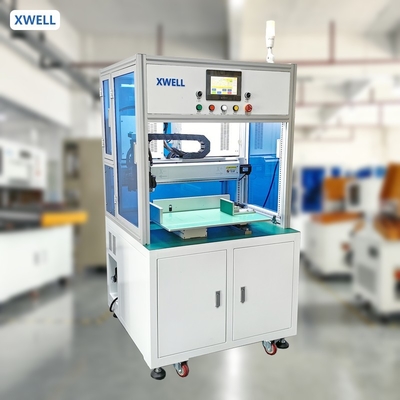 Saldatrice a punti automatica per linguette di batterie singole da 5000A/8000A per saldatura di pacchi batteria cilindrici