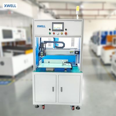 Saldatrice a punti per batterie cilindriche a lato singolo con testa di saldatura rotante