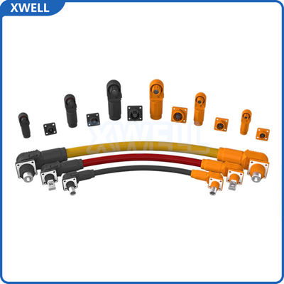 High Voltage Connector 150A 200A 250A High-Voltage Energy Storage Connector for Battery Management Systems Lithium Battery (BMS) Copper Through-Wall Output Energy Storage Connector