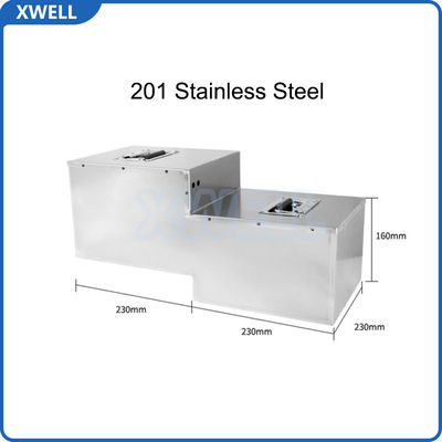 Cassa batteria in acciaio inossidabile con progettazione strutturale a 0 saldature per scatola batteria al litio da 6v a 72v