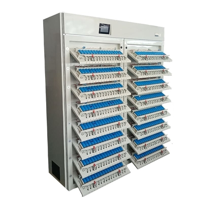 Tester di capacità della batteria 18KW 18650, analizzatore cilindrico di scarico della batteria delle cellule