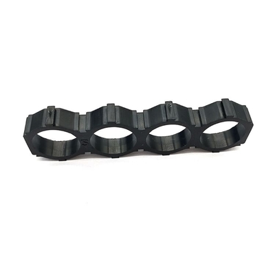 Colore cilindrico del nero di dimensione delle cellule 6P 10P 13P della cassetta portabatterie dell'ABS 18650 2