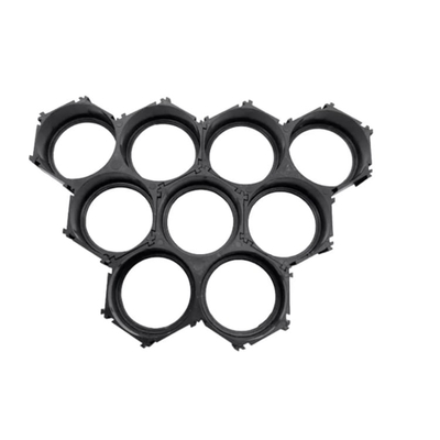 Colore cilindrico del nero di dimensione delle cellule 6P 10P 13P della cassetta portabatterie dell'ABS 18650 2