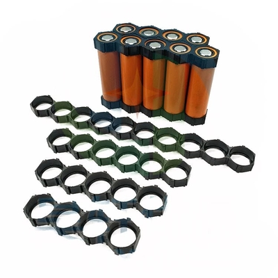 Colore cilindrico del nero di dimensione delle cellule 6P 10P 13P della cassetta portabatterie dell'ABS 18650 2