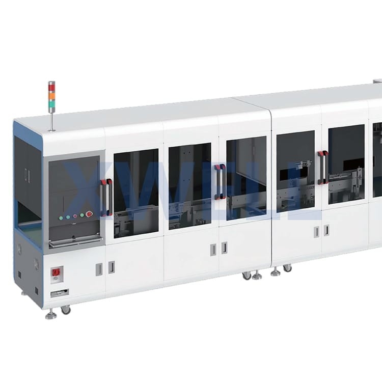 Linea di produzione cilindrica completamente automatica del pacchetto della batteria per la cellula 18650 21700 32650 4680
