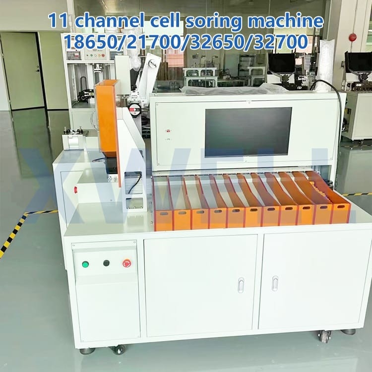 11 selezionatore cilindrico della batteria del selezionatore del touch screen del vaglio 80PPM delle cellule dei canali