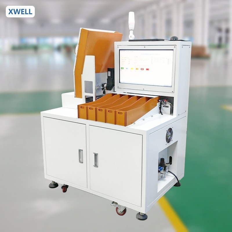 Equipaggiamento della macchina di selezione per la prova delle batterie cilindriche al litio per la cella della batteria automatica 18650 21700