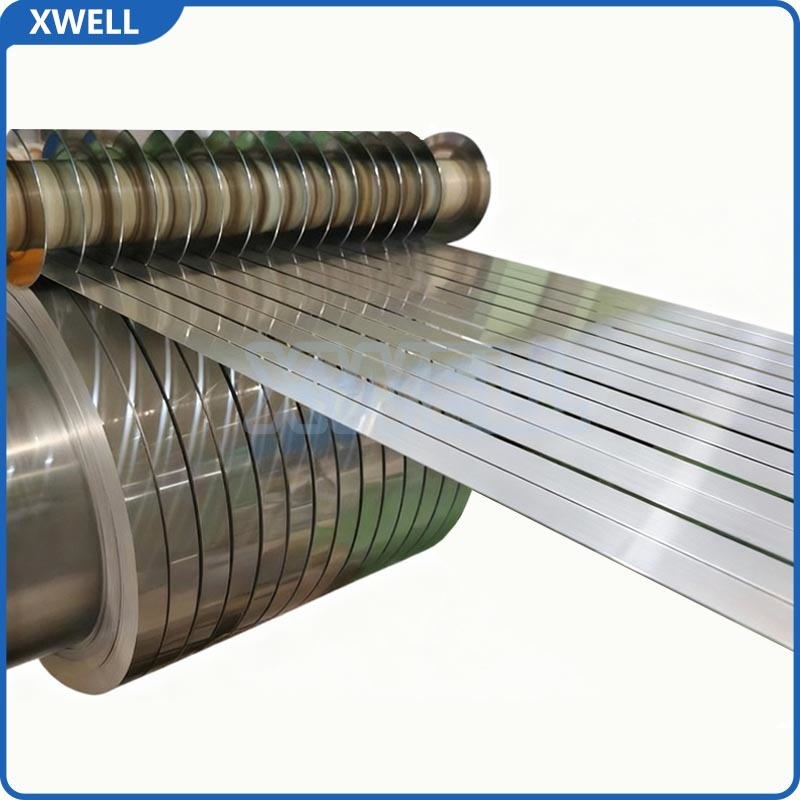 Cintura in acciaio inossidabile e nastro finito per l'assemblaggio di pacchi batteria al litio con elevata resistenza e superficie liscia