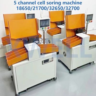 Prezzo buono Batteria al litio che ordina un vaglio automatico di 18650 batterie di Manica dell'attrezzatura 5 in linea