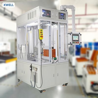 Prezzo buono XWELL XW-ACDW Saldatrice a punti a doppio lato del pacco batterie del trasportatore completamente automatico per la produzione di celle cilindriche in linea