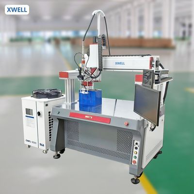 Buon prezzo Saldatrice laser da 3000W per saldatura di pacchi batteria in linea