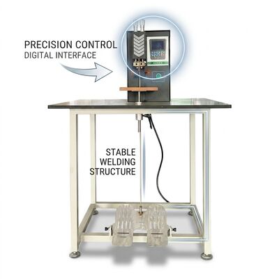 Prezzo buono Saldatrice a batteria pneumatica MD-MND5000 Inverter Spot Welder da 5000A con tavolo grande online